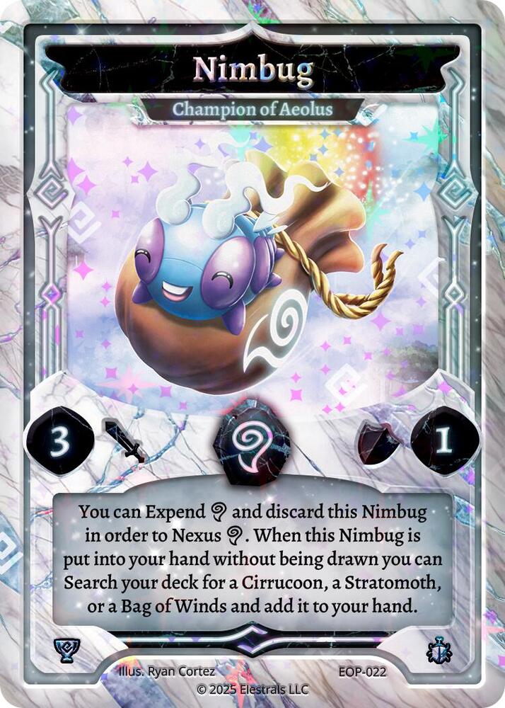 Elestrals TCG: Nimbug Champion of Aeolus Elestrals Premier EOP-022