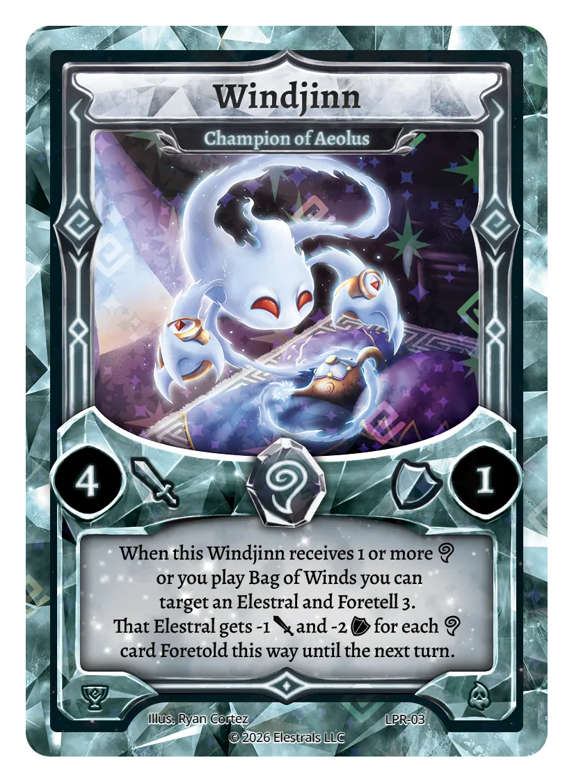 Elestrals TCG: Windjinn - Champion of Aeolus OP Promos LPR-03