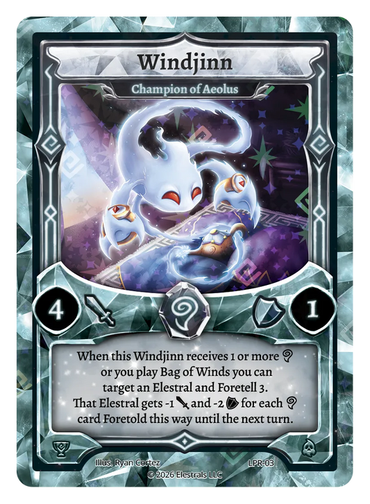 Elestrals TCG: Windjinn - Champion of Aeolus OP Promos LPR-03