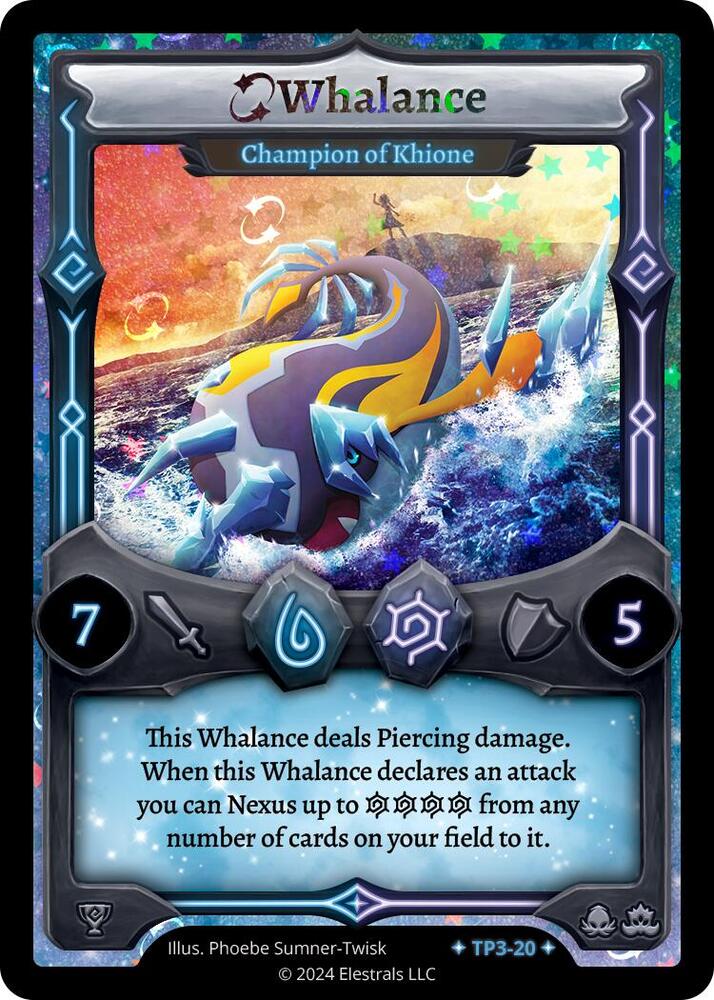 Elestrals TCG: Whalance - Champion of Khione Organized Play Series 3 TP3-20