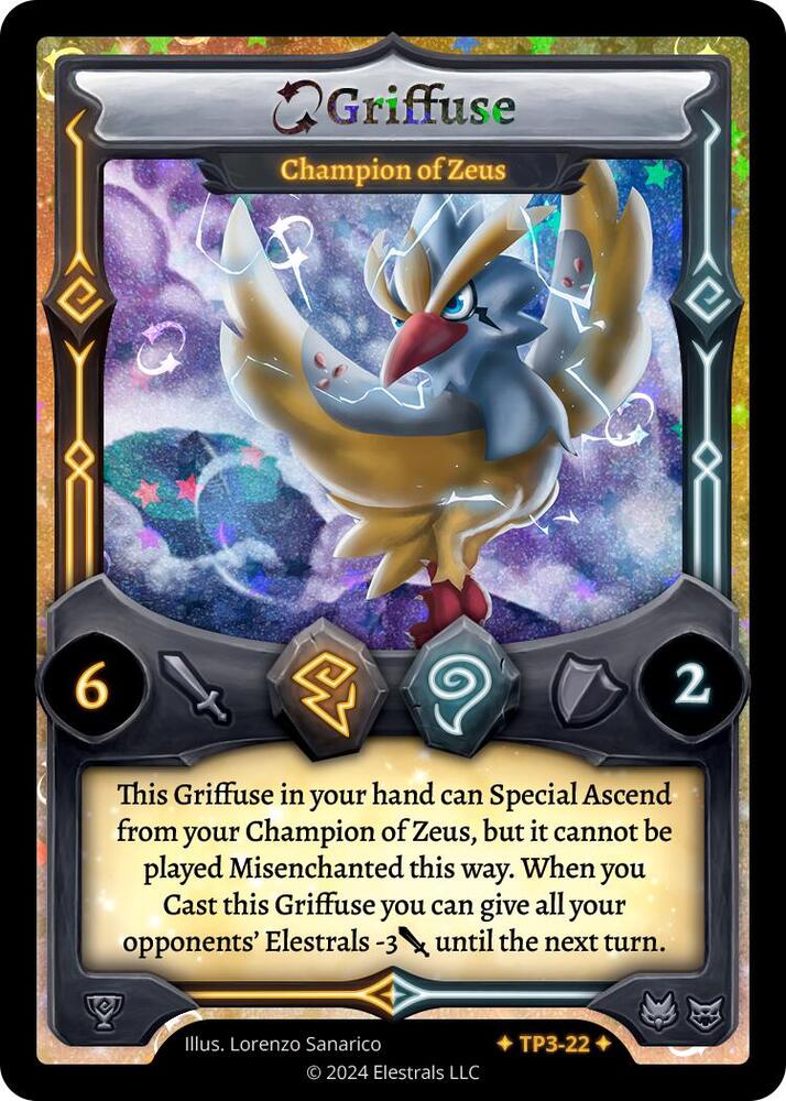 Elestrals TCG: Griffuse - Champion of Zeus Organized Play Series 3 TP3-22