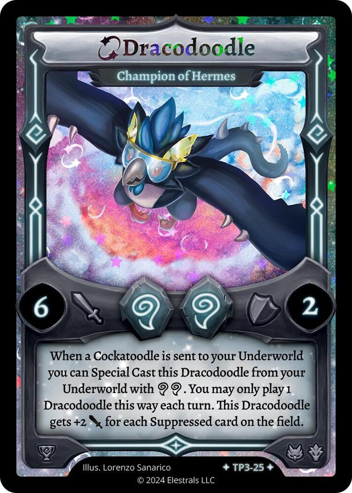 Elestrals TCG: Dracodoodle - Champion of Hermes Organized Play Series 3 TP3-25