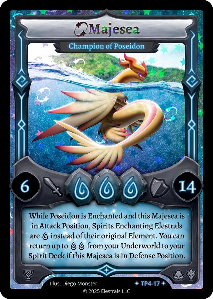 Elestrals TCG: Majesea - Champion of Poseidon Organized Play Series 4 TP4-17