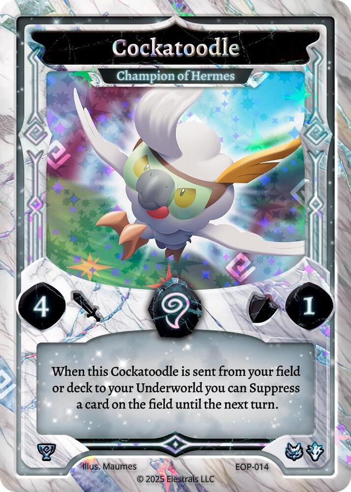 Elestrals TCG: Cockatoodle Champion of Hermes Elestrals Premier EOP-014