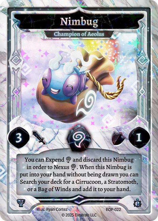 Elestrals TCG: Nimbug Champion of Aeolus Elestrals Premier EOP-022