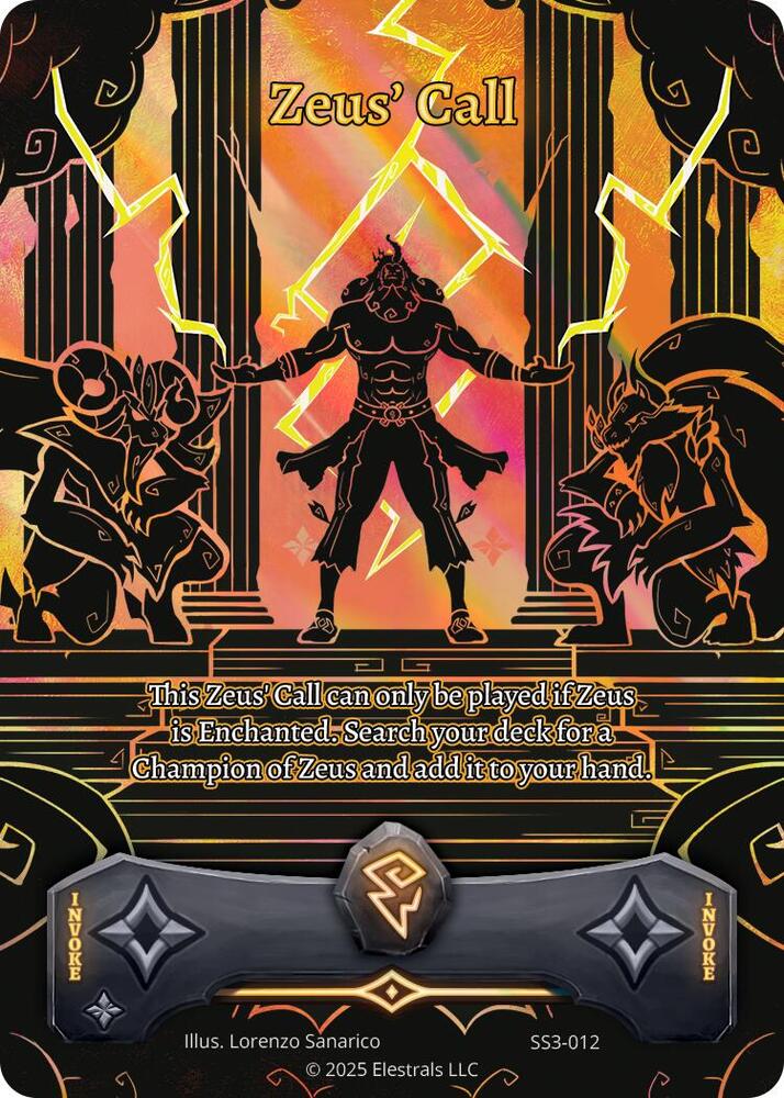 Elestrals Zeus' Call Shattered Stars Chapter 3 [SS3] SS3-012 NM