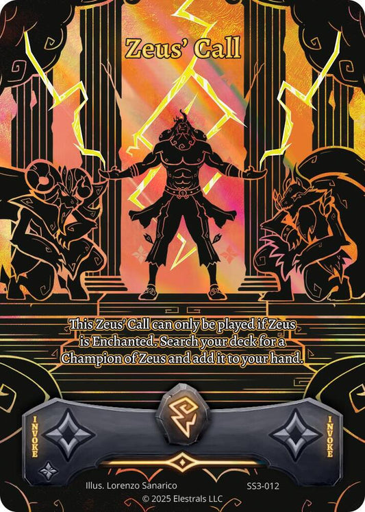Elestrals Zeus' Call Shattered Stars Chapter 3 [SS3] SS3-012 NM