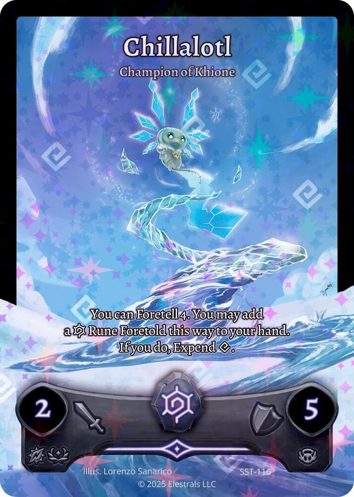 Elestrals Chillalotl - Champion of Khione Divine Champions: Sunstrike SST-116 NM