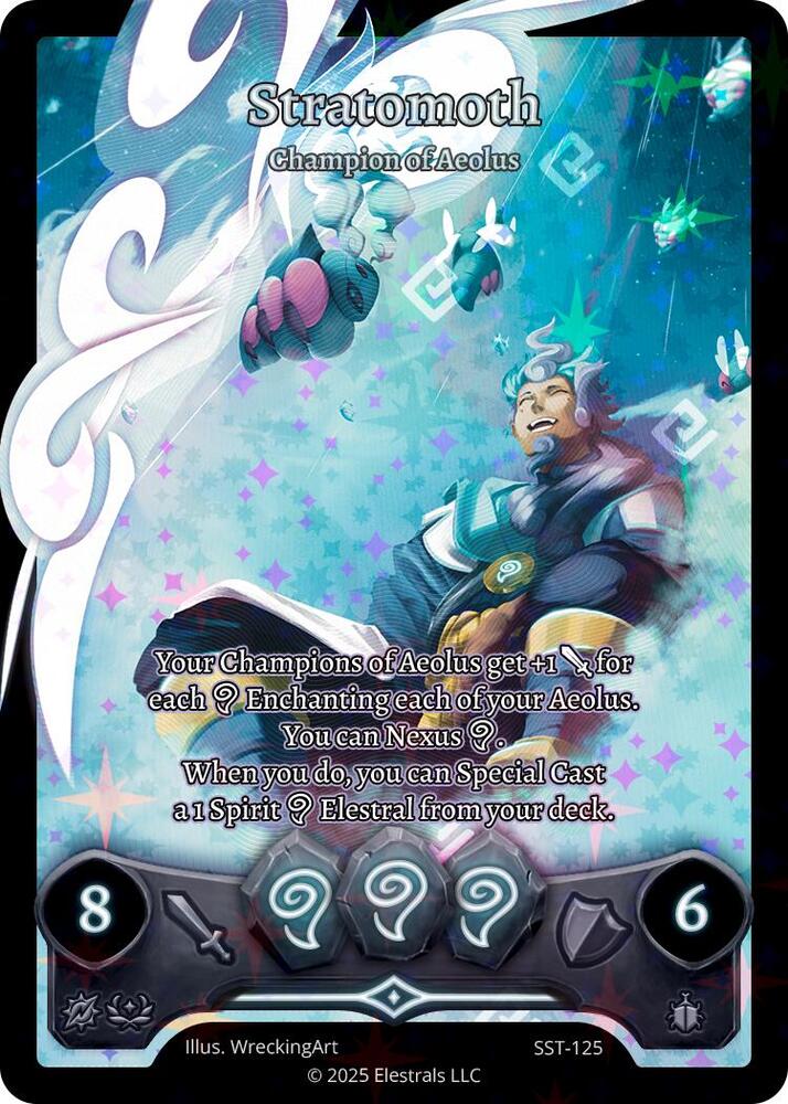 Elestrals: Stratomoth - Champion of Aeolus Divine Champions: Sunstrike SST-125