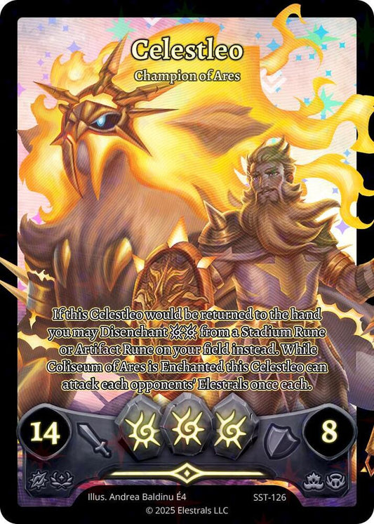 Elestrals TCG: Celestleo - Champion of Ares Divine Champions: Sunstrike SST-126